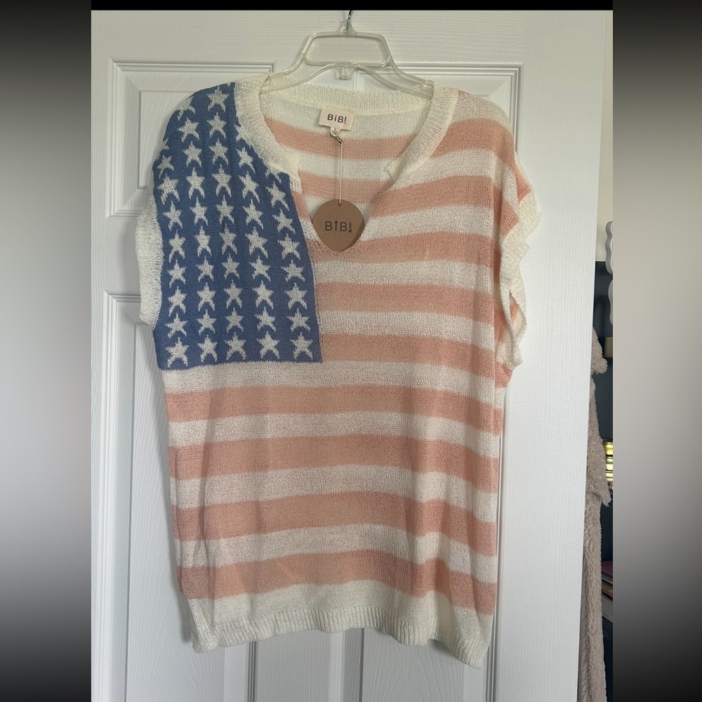 BiBi Stars and Stripes Knit Top